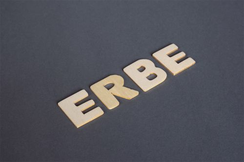 Erbe Aufschrift
